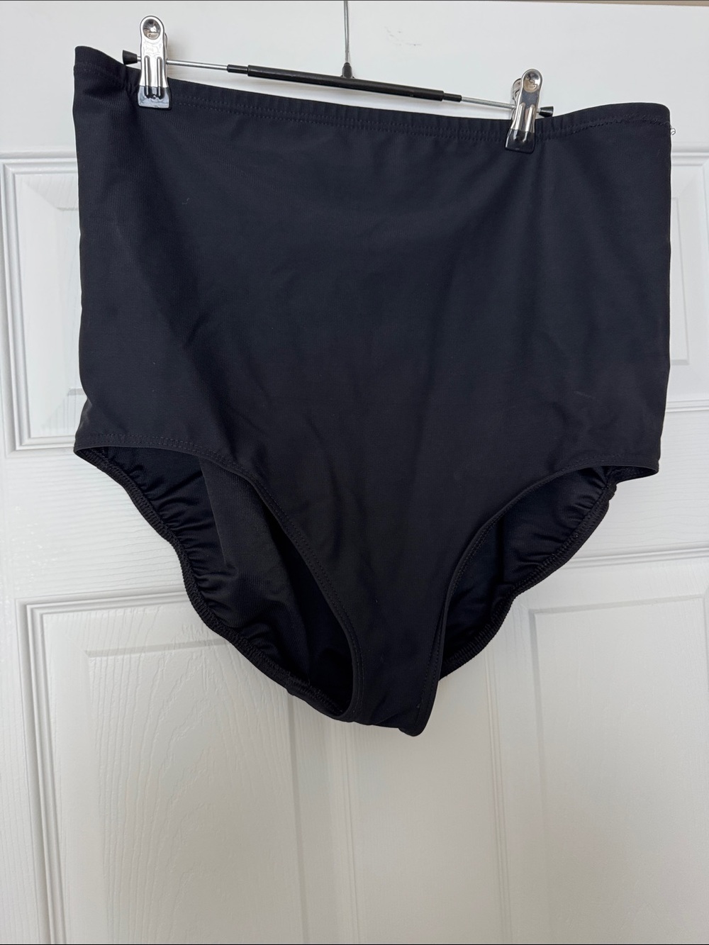 Lands' End Women's High-Waist Black Swim Briefs